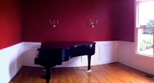 Piano Room before transformation into my art/jewelry studio